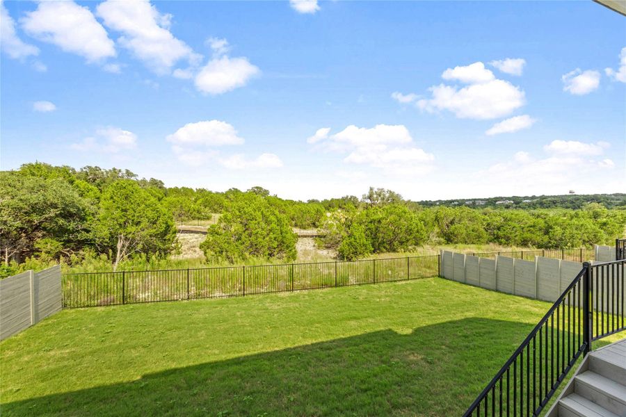 View of fenced backyard View of fenced backyard
