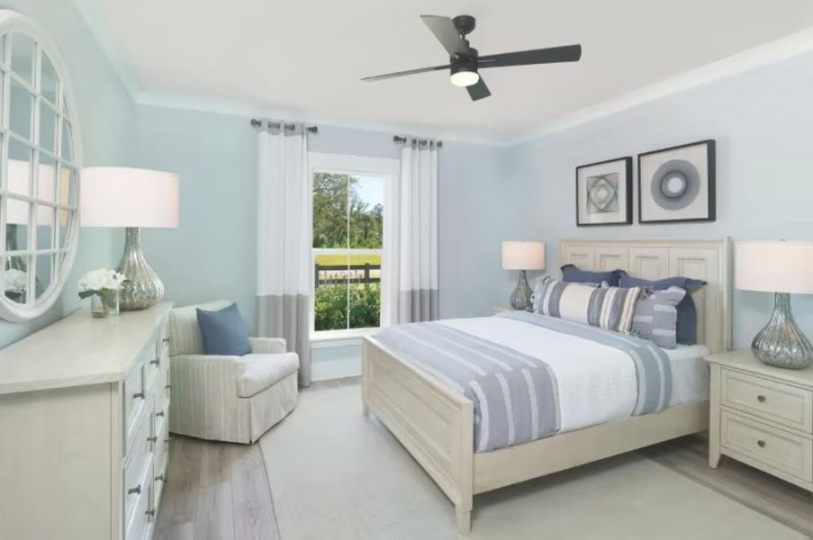 Furnished interior view inside a new home in Sea Island Preserve, Johns Island (Image 6).