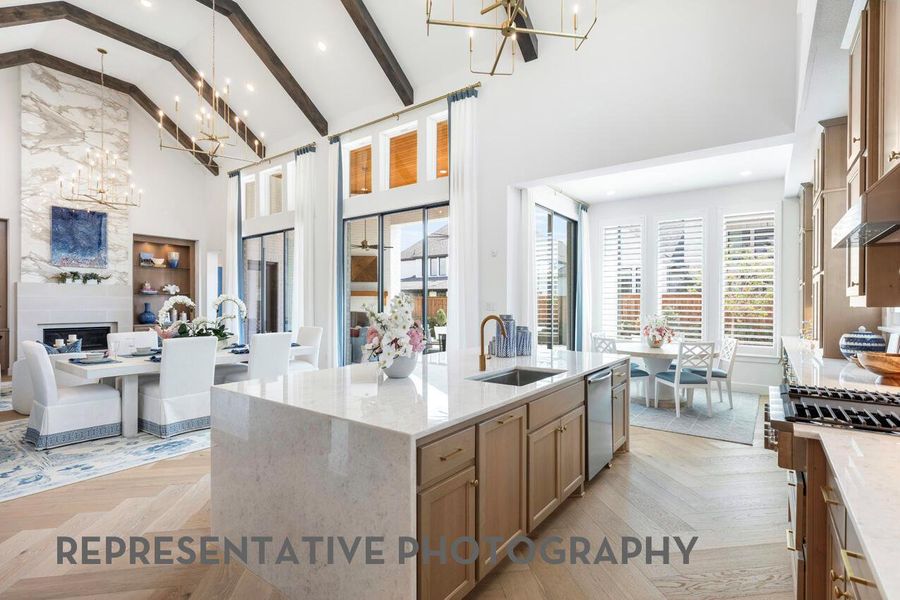 Furnished interior view inside a new home in Santa Rita Ranch, Liberty Hill (Image 7).