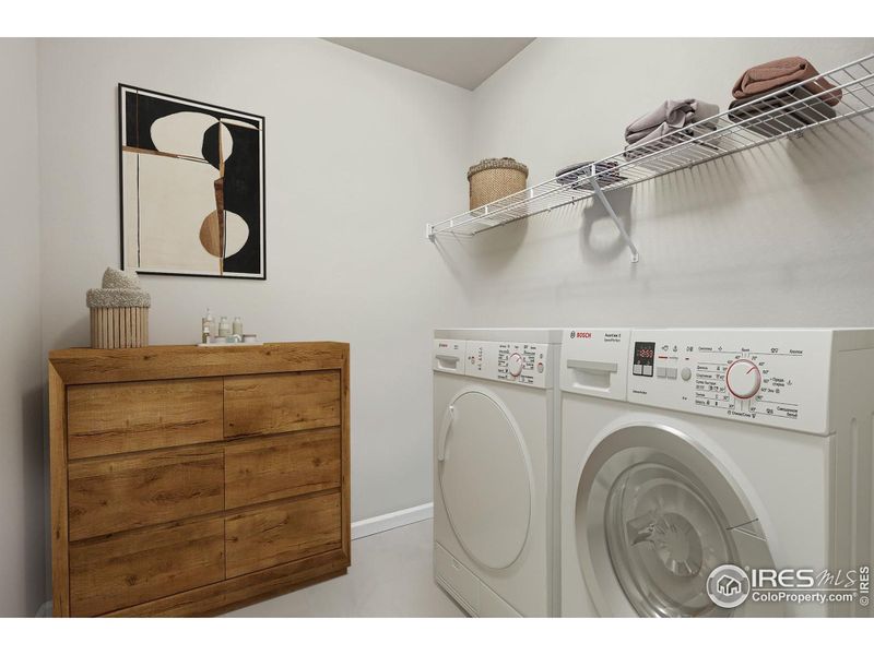 Dedicated laundry room
