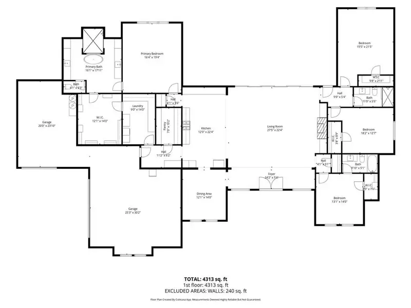 2D floor plan layout of this home in Santana Ridge, Brock, TX (Image 3).