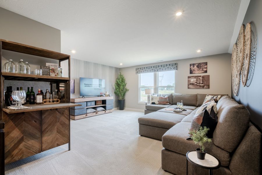 Representative furnished interior of a home built from the Amelia by Fischer Homes in Easton Park, Dallas (Image 64).