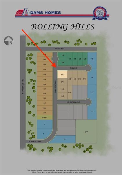 2D floor plan layout of this home in Rolling Hills, Bell, FL (Image 3).