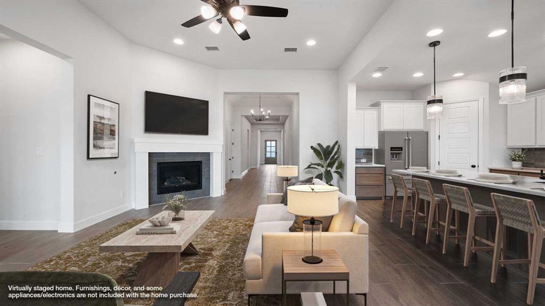 Furnished interior view inside a new home in Devonshire - Reserve 50', Forney (Image 13).
