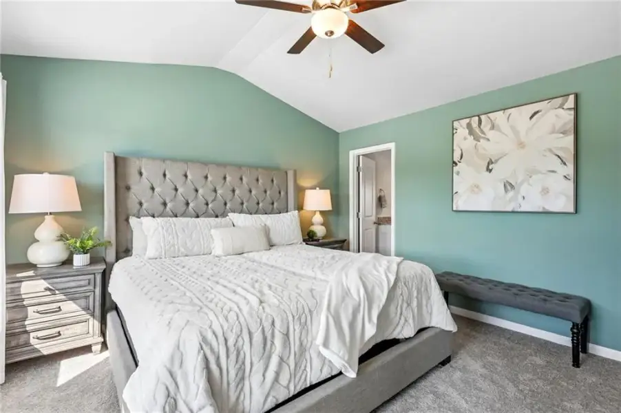 Furnished interior view inside a new home in , Fairburn (Image 22).