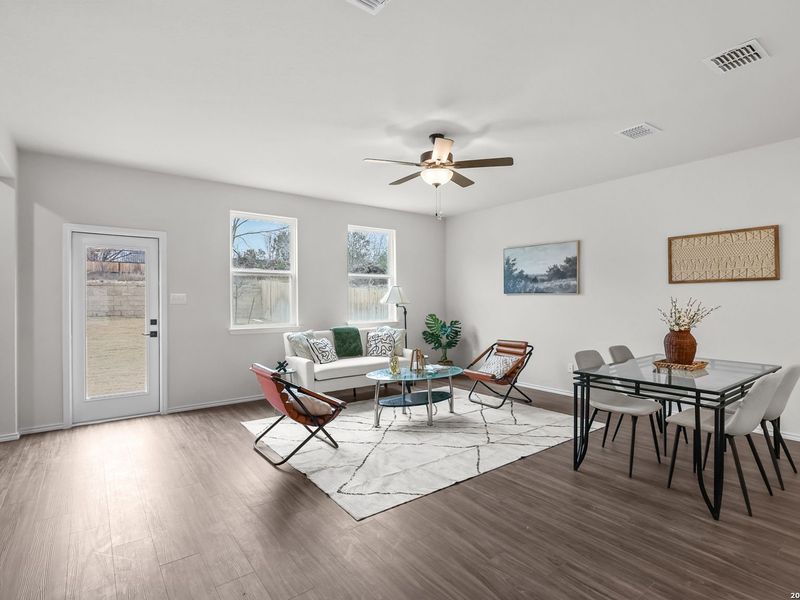Furnished interior view inside a new home in Royal Crest, San Antonio (Image 17).
