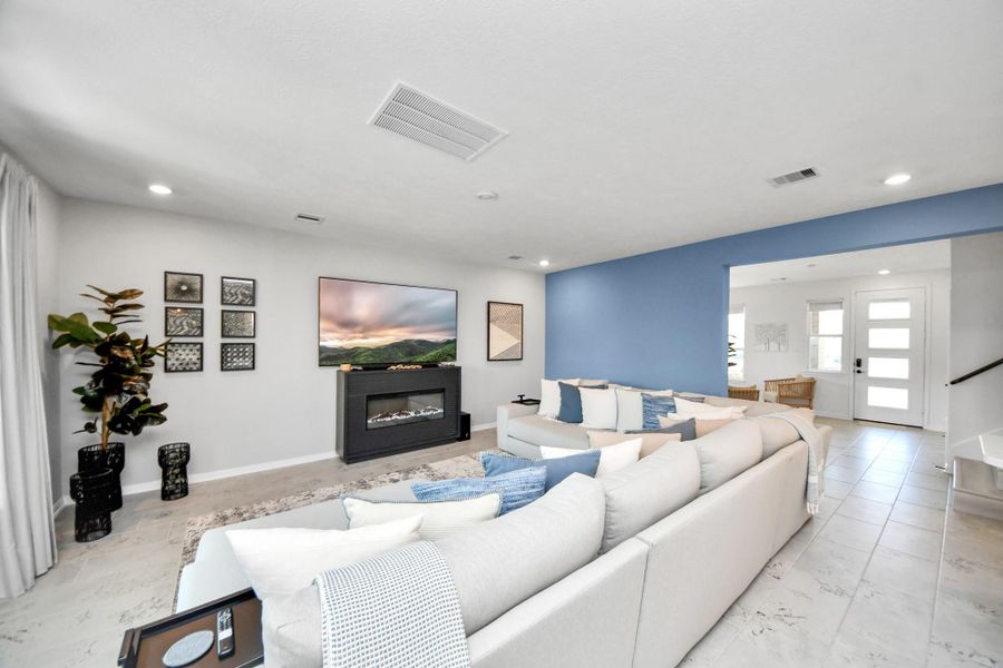 Furnished interior view inside a new home in , Cypress (Image 8).