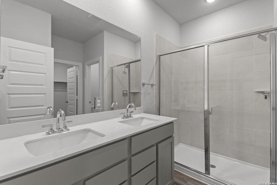 Furnished interior view inside a new home in Hacienda, San Antonio (Image 7).