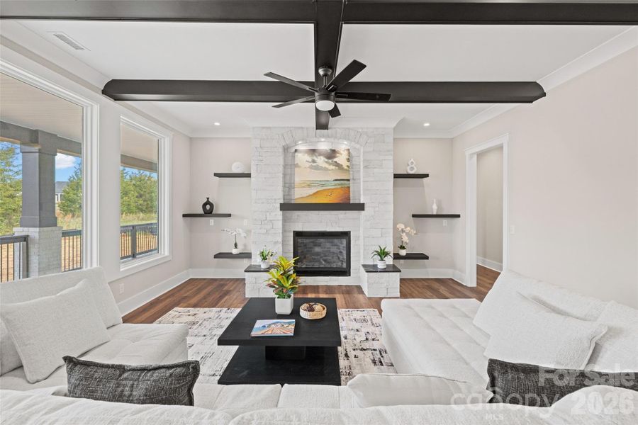 Furnished interior view inside a new home in , Clover (Image 11). Furnished interior view inside a new home in , Clover (Image 11).