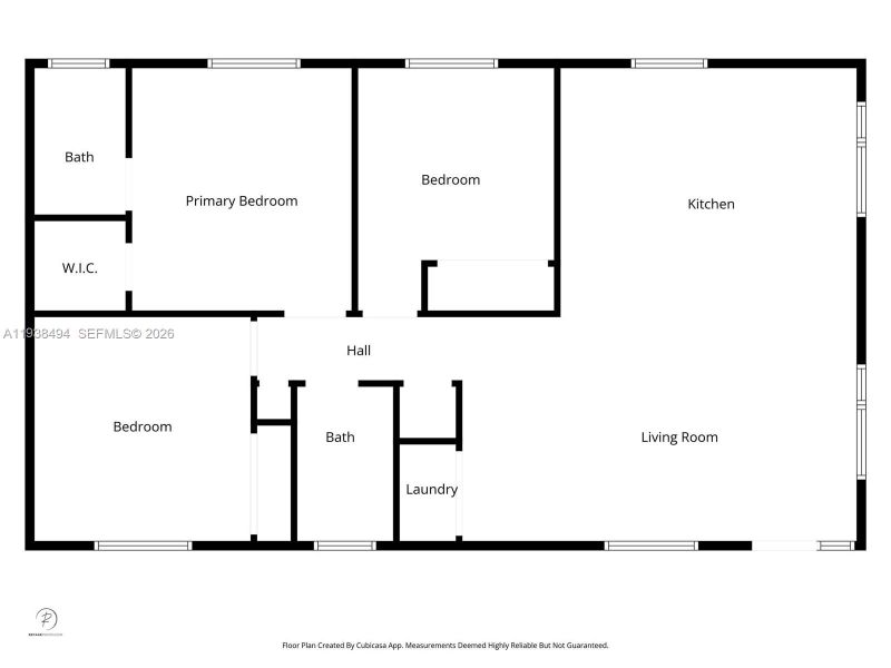 2D floor plan layout of this home in , Hallandale Beach, FL (Image 4).