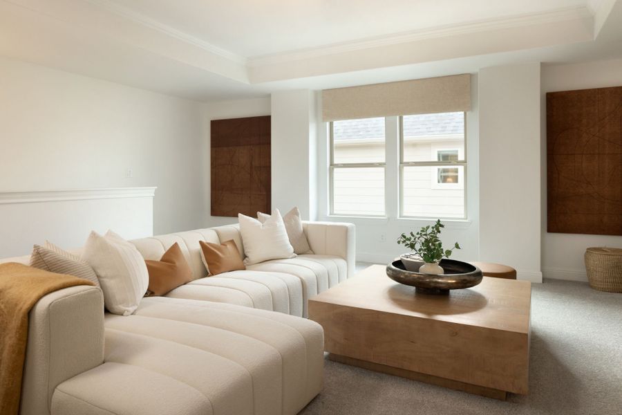 Representative furnished interior of a home built from the Sweetwater by Pulte Homes in Saddleback at Santa Rita Ranch, Liberty Hill (Image 14).
