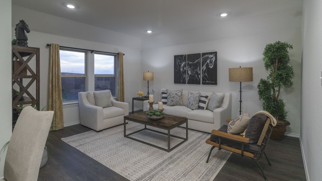 Furnished interior view inside a new home in Stonewyck Farms, Ennis (Image 18).
