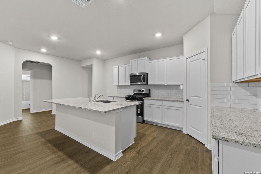 Furnished interior view inside a new home in Riverstone at Westpointe, San Antonio (Image 5).