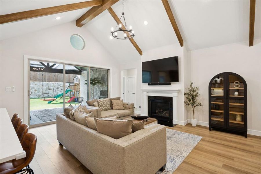 Furnished interior view inside a new home in , Fate (Image 8).