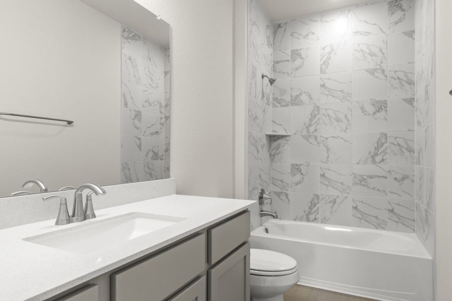 Furnished interior view inside a new home in Blanco Vista, San Marcos (Image 29).