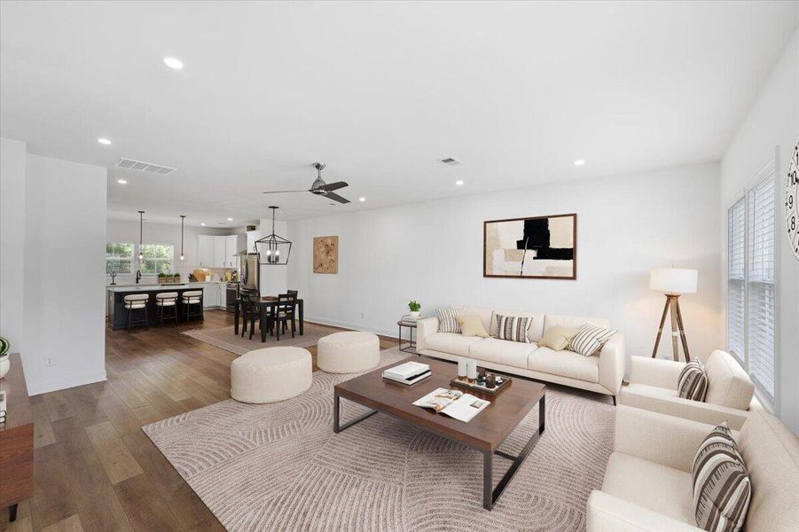 Furnished interior view inside a new home in , Summerville (Image 10).