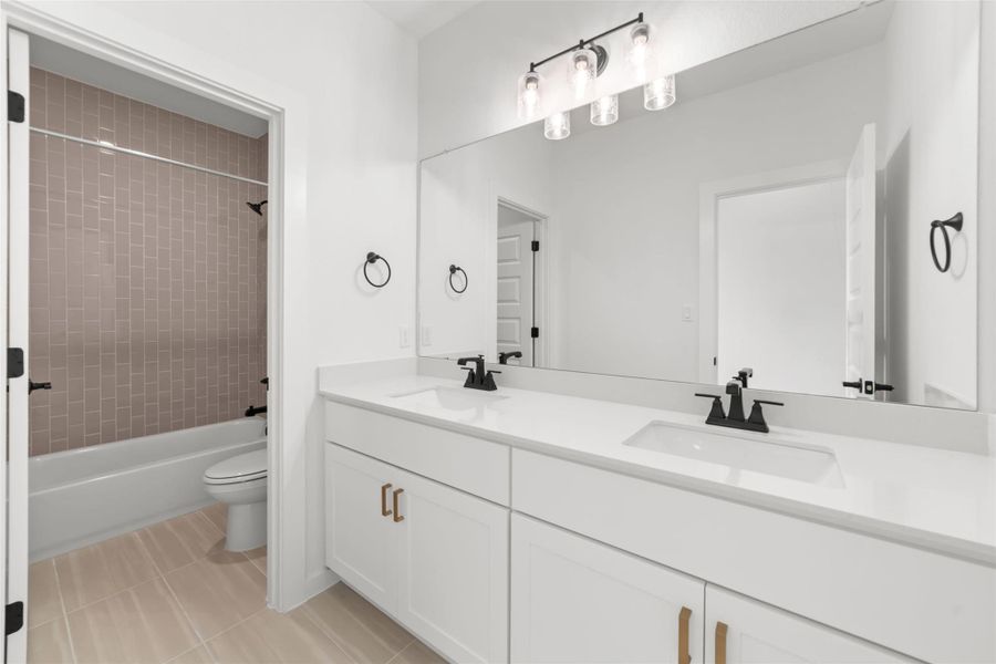 Furnished interior view inside a new home in Heritage, Dripping Springs (Image 9).