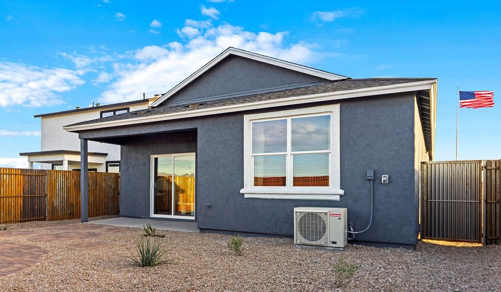 Exterior details and patio area of a home in Redford Estates, Tucson (Image 22).