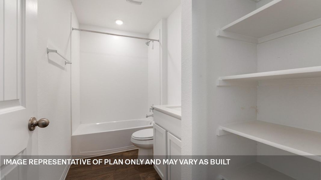 Furnished interior view inside a new home in Southgrove, Kyle (Image 7).