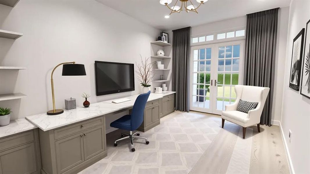 Furnished interior view inside a new home in , Sarasota (Image 6).