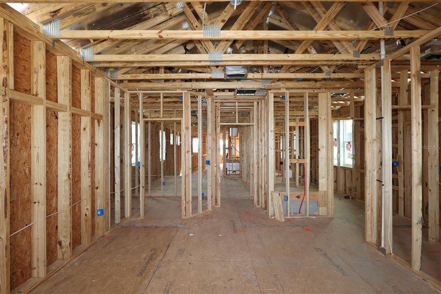 In-progress construction of a new home in Center Lake on the Park, St. Cloud, FL (Image 22).