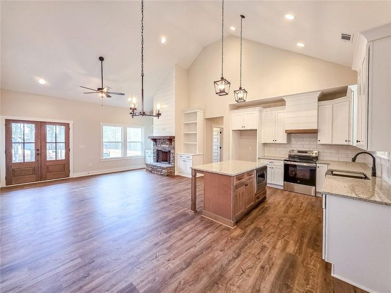Furnished interior view inside a new home in , Dallas (Image 8).