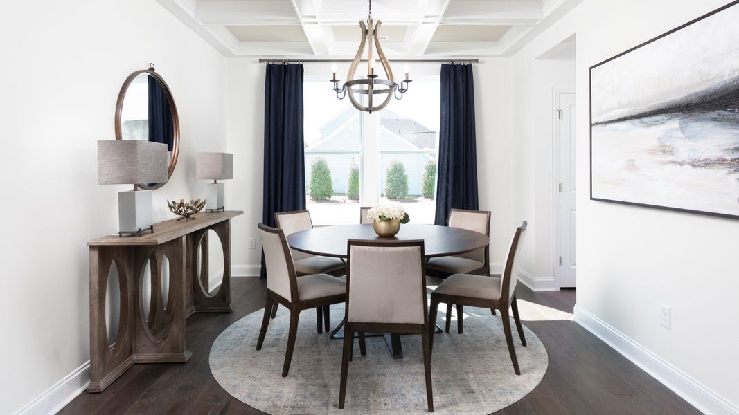 Representative furnished interior of a home built from the Drayton by DRB Homes in Farms at Bellingham, Mooresville (Image 4). Representative furnished interior of a home built from the Drayton by DRB Homes in Farms at Bellingham, Mooresville (Image 4).