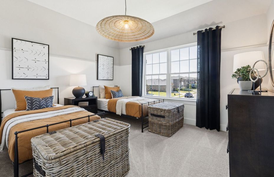 Furnished interior view inside a new home in Whitewing Trails, Princeton (Image 21).