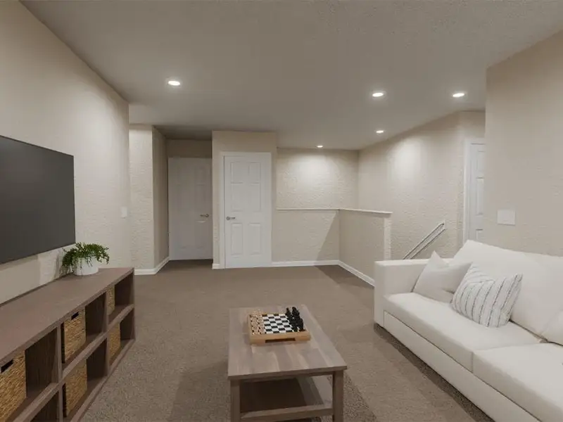 And, a spacious loft provides desirable flex-use space - Juniper by Highland Homes