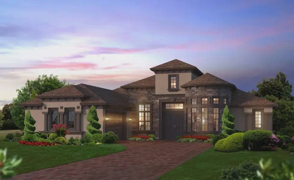 Representative exterior photo of a completed home built from the Isabella - Estate Series OYL by ICI Homes in The Estates at Brown's Landing, Port Orange, FL (Image 4).