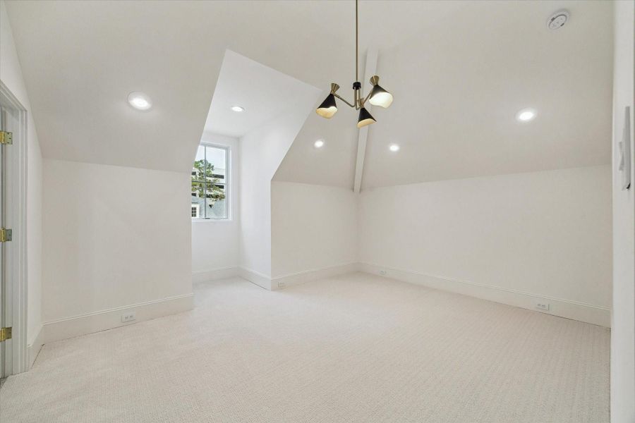 Additionally, third floor has a separate, private bedroom.