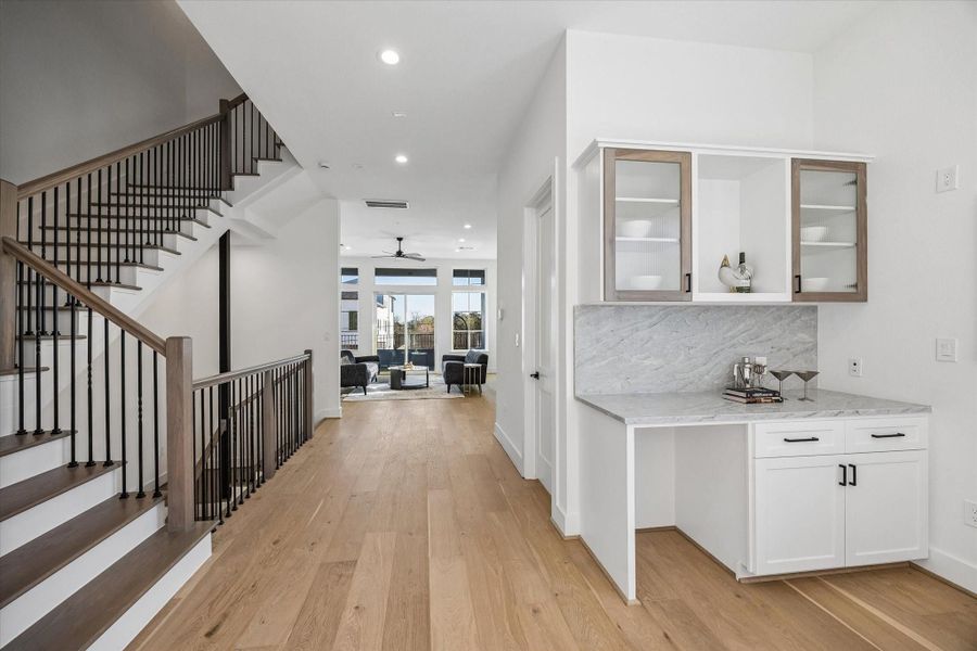 Furnished interior view inside a new home in , Houston (Image 16). Furnished interior view inside a new home in , Houston (Image 16).