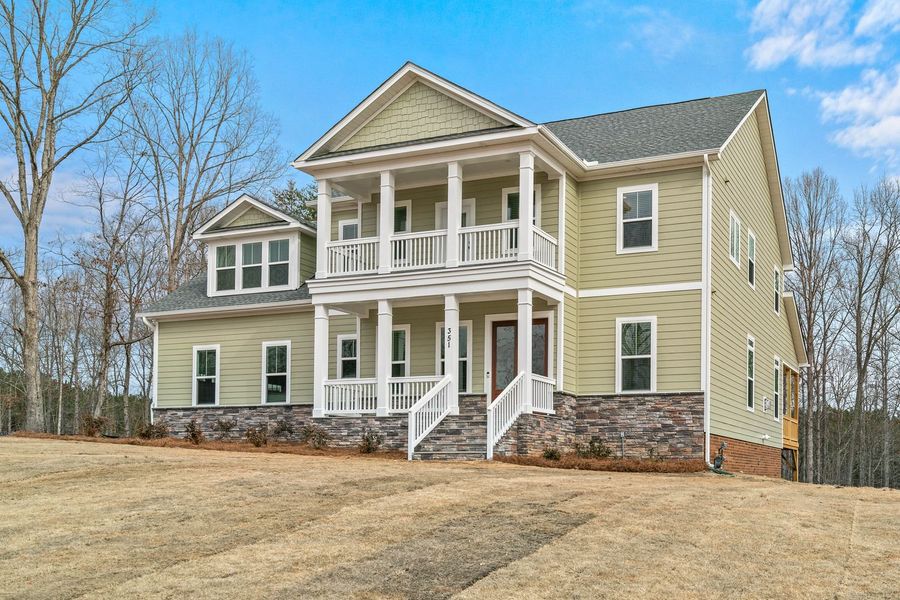 Representative exterior details of a home built from the Princeton by Greybrook Homes in Harbor Watch, Statesville (Image 3).