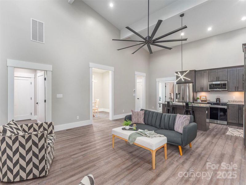 Furnished interior view inside a new home in , Asheville (Image 25). Furnished interior view inside a new home in , Asheville (Image 25).