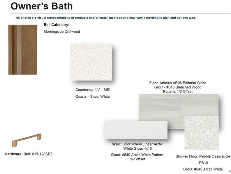 Sample of building materials used in homes in Ward's Crossing Townhomes, Johns Creek (Image 30).