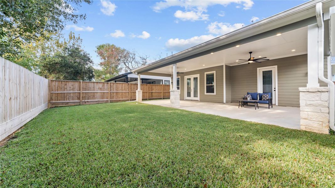 Exterior details and patio area of a home in , Tomball (Image 28).