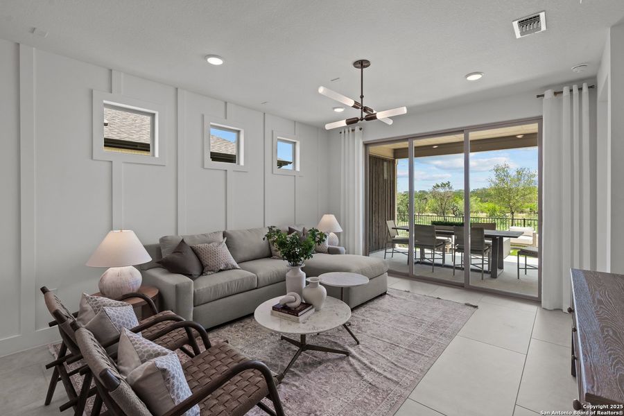 Furnished interior view inside a new home in Del Webb New Braunfels at Veramendi, New Braunfels (Image 29).