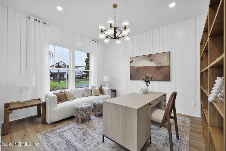 Furnished interior view inside a new home in Westerly Park at Wildlight, Yulee (Image 11).