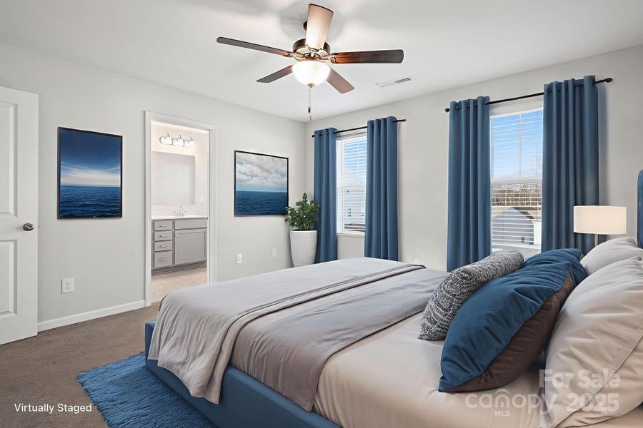 Furnished interior view inside a new home in Martha's Ridge, Statesville (Image 24). Furnished interior view inside a new home in Martha's Ridge, Statesville (Image 24).