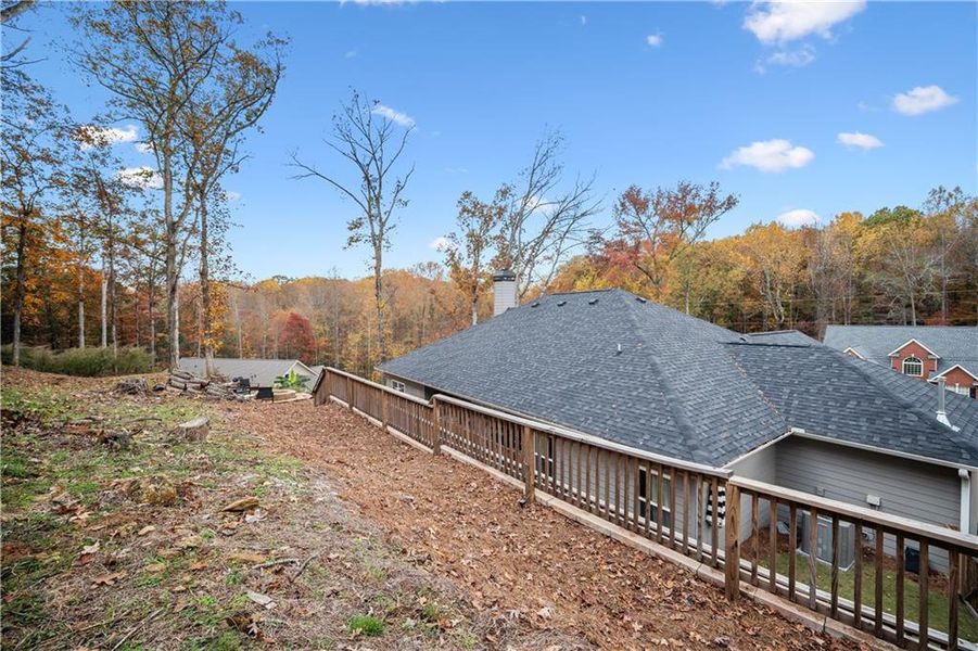 Exterior details and patio area of a home in Holiday Pines, Buford (Image 22).