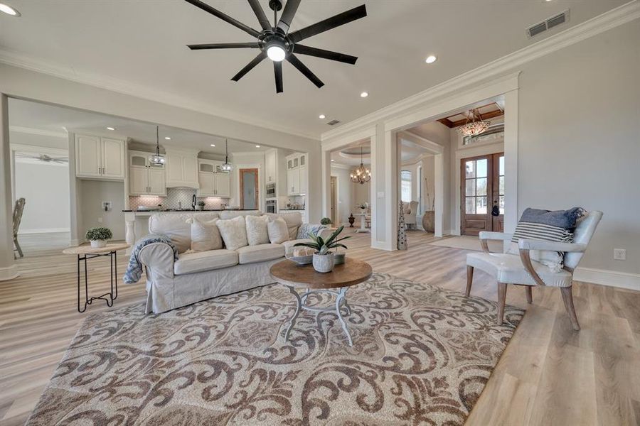 Furnished interior view inside a new home in , Hideaway (Image 16). Furnished interior view inside a new home in , Hideaway (Image 16).