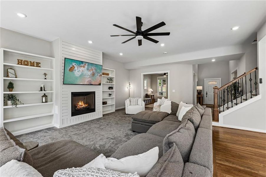 Furnished interior view inside a new home in , Flowery Branch (Image 10).