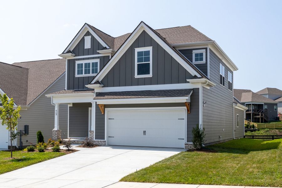 Front exterior of a new home in Blakeney, Smyrna, TN, highlighting curb appeal (Image 18).
