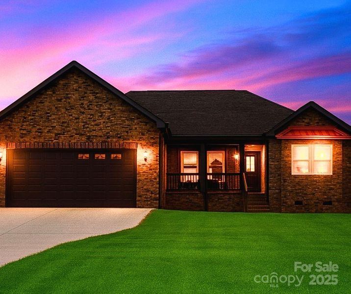 Front exterior of a new home in , Lincolnton, NC, highlighting curb appeal (Image 13).