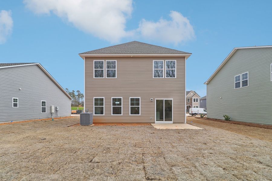 Representative exterior photo of a completed home built from the Hidden Creek II by Great Southern Homes in Worthington, Hephzibah, GA (Image 27).