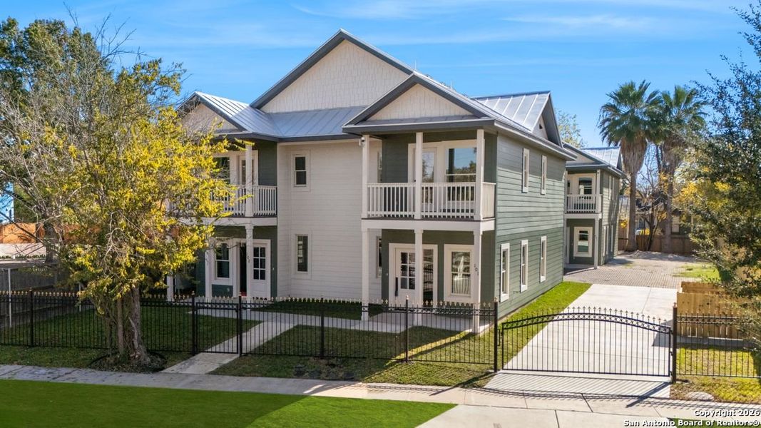 Front exterior of a new home in , San Antonio, TX, highlighting curb appeal (Image 21).
