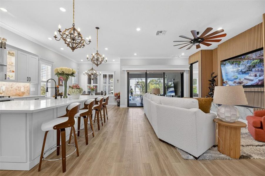 Furnished interior view inside a new home in SouthShore Yacht Club, Ruskin (Image 63).