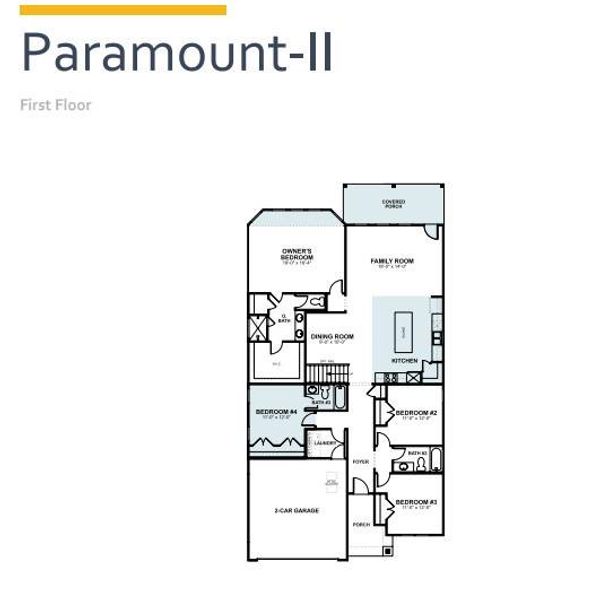 2D floor plan layout of this home in Edgewood, Leander, TX (Image 5).