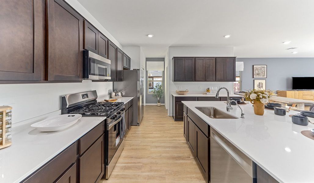 Furnished interior view inside a new home in Hanson Ridge, Vail (Image 6). Furnished interior view inside a new home in Hanson Ridge, Vail (Image 6).