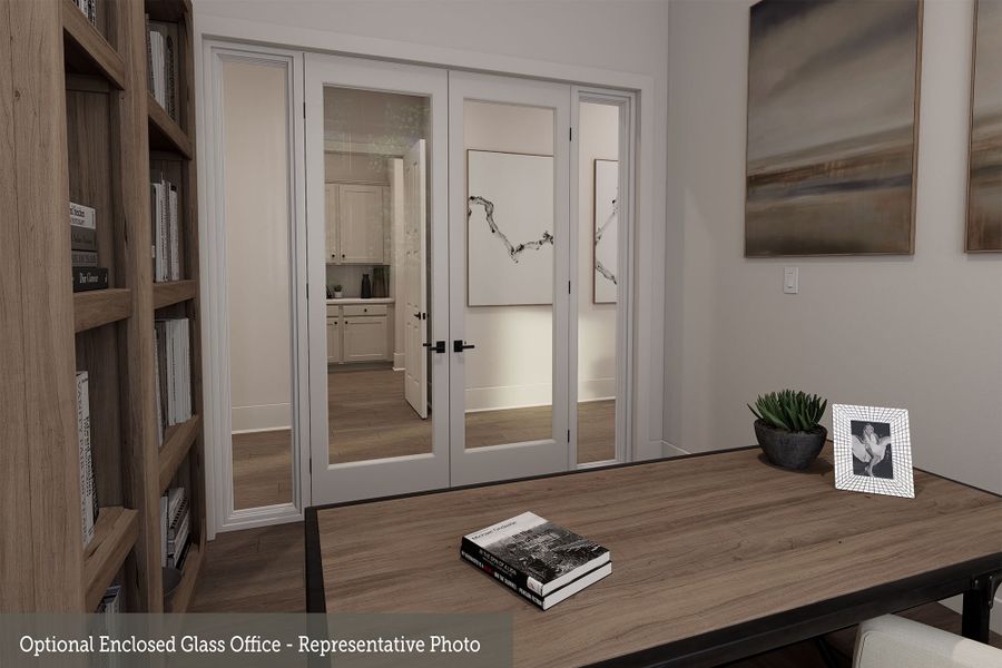 The Kenneth - Optional Enclosed Glass Study The Kenneth - Optional Enclosed Glass Study